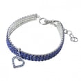 thumbnail image 3 of Mini Pet Dog Bling Rhinestone Chocker Collars Fancy Dog Heart Shaped Necklace, 3 of 8