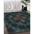 thumbnail image 2 of Ahgly Company Indoor Square Patterned Black Novelty Area Rugs, 7' Square, 2 of 6