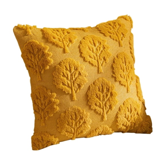 Soft Flocked Autumn PKindly Throw Pillow, Tree Shaped Cushion for Sofa, Bed and Harvest Decor
