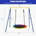 thumbnail image 3 of Spaco Extra Large Heavy Duty A-Frame Steel Swing Stand, 3 of 6