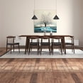 thumbnail image 5 of Aden 9-Piece Modern Solid Wood Walnut Dining Room & Kitchen Table and Chair Set, 5 of 7