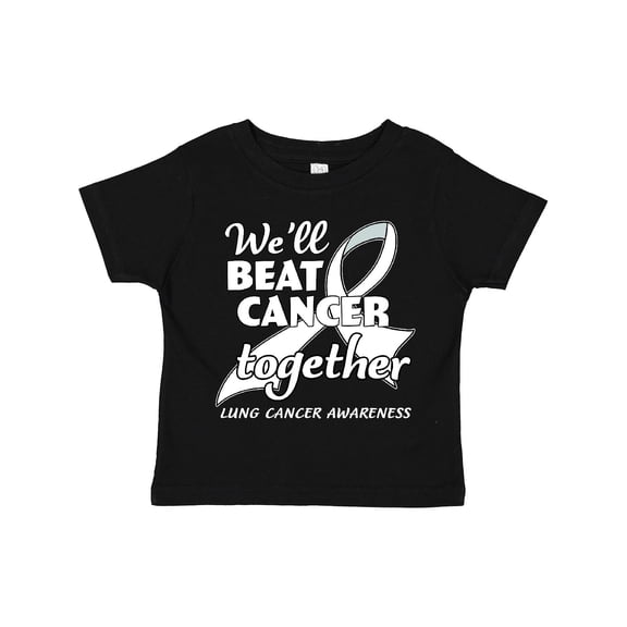 Inktastic We'll Beat Cancer Together- Lung Cancer Awareness Boys or Girls Toddler T-Shirt