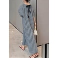 thumbnail image 2 of sicmoss Women's Casual Gingham Loose-Fit Swing Dress Cotton Lantern Puff Sleeve Plaid Midi Long Dress., 2 of 7