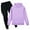 Purple, variant on newwalpole Toddler Kids Tracksuit Boys Girls 2 Piece Sweatsuit Jogging Outfits Jogger Sweatpants Hooded Sweatshirt Fashion Clothing Sets Purple for Size 7-8 Years