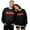 Black, variant on Valentines Sweatshirt Women Love Heart Graphic Shirt Couple's Printed Crew Neck Hoodless Men Workout Fall Clothes Trendy