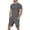 Dark Gray, variant on Men Short Sets Outfits 2 Piece Set Mens T-Shirts and Shorts Summer Matching Set Beach Clothes Men Vacation Outfits