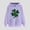 Purple, variant on Women's St. Patrick'S Day Hoodie Loose Long Sleeve Pullover Clover Print Casual Irish With Pocket White S