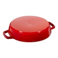 thumbnail image 2 of STAUB Pans 26 cm / 10 inch Cast Iron Frying Pan With 2 Handles, Cherry, 2 of 2