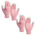 thumbnail image 1 of AWZXDE Thermal Gloves Unisex 2 Pairs Upgraded Screen Cold Weather Warm Knit For Running Driving, 1 of 3