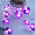 thumbnail image 7 of 20FT Pink Heart Fairy Lights Battery Operated with Timer for Christmas Decoration,LED String Lights Indoor Outdoor Waterproof Twinkle Lights for Christmas Proposal Anniversary Valentines Party Decor, 7 of 7