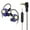 Transparent blue, variant on X7 Sports Earphones 11mm PET Diaphragm High Resolution 3.5mm Corded Headsets with 360 Surround Sound for Running and Gym
