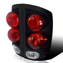 Spec-D Tuning Black Housing Clear Lens Tail Lights Compatible with 2002-2006 Dodge Ram 1500/2500/3500, Left Right Pair Assembly