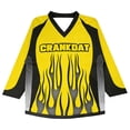 thumbnail image 2 of Crankdat Get Cranked Hockey Jersey Long Sleeve Loose Top Shirts Women Men Sport T-shirt, 2 of 3
