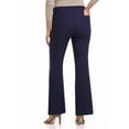 thumbnail image 3 of Rekkuna Women's Stretchy Comfort Pull-On Flare Leg Pant (14, Navy), 3 of 6