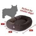 thumbnail image 4 of Majestic Pet Faux Suede Bagel Pet Bed for Dogs, Calming Dog Bed Washable, Small, Chocolate, 4 of 6