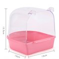 thumbnail image 2 of Parrot Bath Box Hanging Anti-skid Bird Bathing Tub Parrot Bath Tub for Budgie, 2 of 4