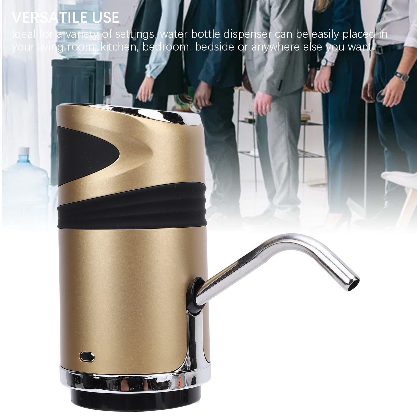 Suodoka 1200mAh USB Water Bottle Pump – Electric Dispenser with Child Lock, Quick‑Release, Portable for Home, Dorm, Office