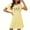 Yellow, variant on Sakmal Cute Moomoos for Women Sleep Cloud-Like Black Plus Size Christmas Pajama Sleep Dress Crew Neck Short Sleeve Short Merry Christma Print Nightgowns S-2XL
