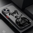 thumbnail image 3 of Berserk Guts funda de teléfono de Anime para iPhone, carcasa trasera transparente mate de lujo para iPhone 15, 14, 13, 12, 11 Mini Pro Max, X, XR, XS Max, 7, 8 Plus, nueva, 3 of 5