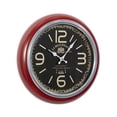 thumbnail image 6 of DecMode 17 x 17 In. Red Metal Vintage Wall Clock, 6 of 10
