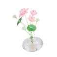 thumbnail image 4 of Accesorio interior de coche con forma de flor de cristal, adorno decorativo para salpicadero de vehículo. Loto, 4 of 9