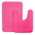thumbnail image 1 of Unique Bargains Home Memory Foam Non-slip Washable Warm Toilet Pads Mats Rug 2 in 1, 1 of 9