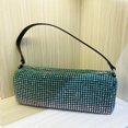 thumbnail image 3 of Bolso de noche con forma de almohada para mujer, bolso de mano de diseñador de lujo, novedad de 2024, con mosaico brillante y diamantes de imitación degradados para el hombro, 3 of 5