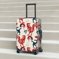 thumbnail image 6 of Susaid Roosters Print Elastic Washable Suitcase Cover with Hidden Zipper, Fits 18-32 Inch Luggage for Protection During Travel-Medium, 6 of 7