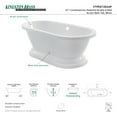 thumbnail image 2 of Kingston Brass VTPE672824P Aqua Eden 66-15/16" Free Standing Acrylic Soaker Bathtub -, 2 of 7
