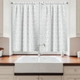 thumbnail image 2 of Ambesonne Black and White Kitchen Curtains, Classic Stripes, 55"x39", Black and White, 2 of 3