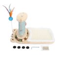 thumbnail image 2 of Small Cat Tower Scratching Post, Versatile Furniture  Cat Tower Scratching Post Toy Practical Anti Tipping Reliable  for Home for Kittens, 2 of 8