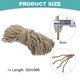 thumbnail image 2 of Cordel de Yute Natural Uxcell 98ft x 8mm Cuerda Larga y Fuerte para Manualidades, Envoltura de Regalos, Empaque, Amarillo, 2 of 6