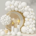 thumbnail image 2 of Globos Blancos 110 Piezas Kit de Arco de Guirnalda de Globos Blancos Globos Blancos de Látex Mate de 5/10/12/18 Pulgadas Diferentes Tamaños como Globos de Baby Shower Globos de Cumpleaños Globos de Bo, 2 of 4