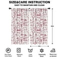 thumbnail image 2 of Blackout Kids Curtains,Red Football Event Elements Pattern Childrens Insulated Curtains Set Of 2,Bedroom Essentials,Toddler Room Decor 42"x84", 2 of 5