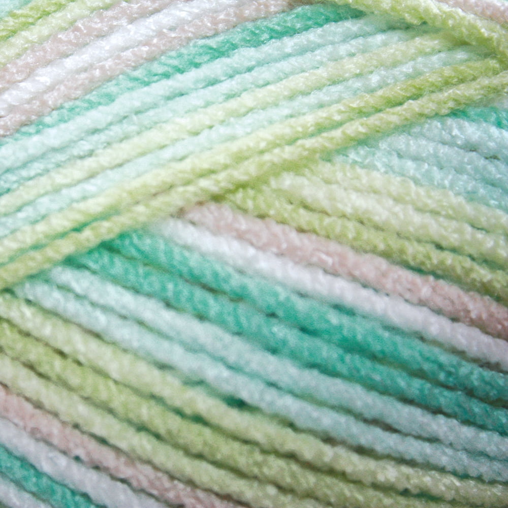 Mary Maxim Trendy Baby Yarn Naturally Green Variegated