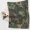 thumbnail image 5 of Flannel Throw Dog Blanket Retro Camouflage Pattern Soft Warm Print Pet Blankets for Small Dog Cat Puppy, 5 of 7