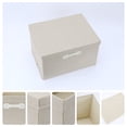 thumbnail image 2 of REGALWOVEN Storage Cube, Fabric Storage Bin with Lid and Handle for Shelves Closet, Collapsible Basket for Organizing Clothes Books Beige 18.1*14.2*11in, 2 of 5