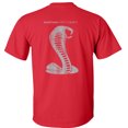 thumbnail image 4 of Fair Game Ford Mustang 50 Years T-Shirt Anniversary Grey Shelby Cobra Snake Silhouette-Red-M, 4 of 5