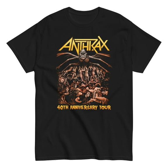 Anthrax - 40th Anniversary Tour Unisex T-Shirt - Black - Small