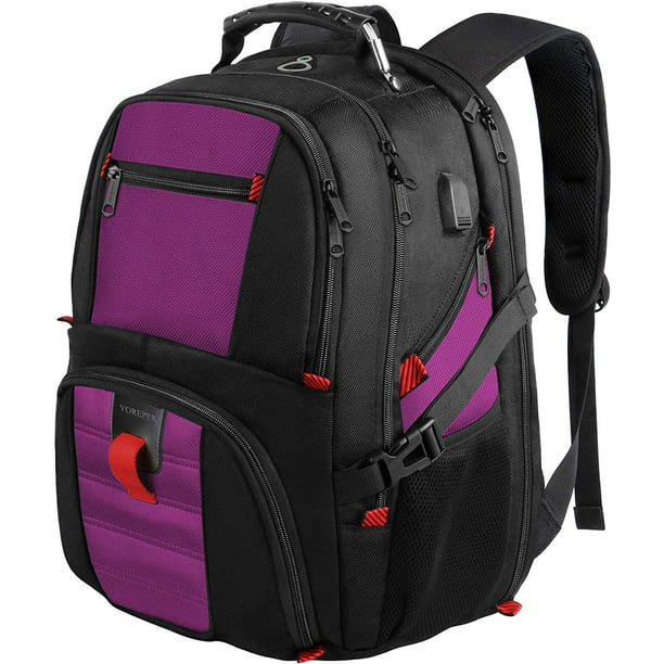 College Backpack, Extra Large Backpacks with USB Charging Port and ...