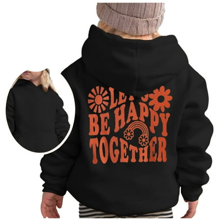 

Toddler Sweatshirt Girls 3T Girl s Hoodie Long Sleeve Soft Sweatshirt Graphic Hoody Kids Cute Pullovers Top Clothes For Girls Fall Fashion Outfits Clothes Black 11-12 Years