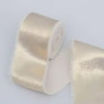 thumbnail image 3 of AMERTEER 2pcs  ”Chic” Shimmering Golden Chiffon Ribbon  1.5” X 6 Yards - Frayed Edge For Bridal Bouquets  Gift Wrapping & Wedding Decor Crafts - Available In Light Brown  Pink  Champagne, 3 of 6
