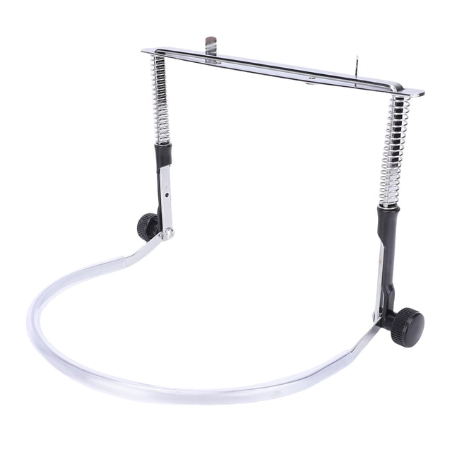 Armónica Soporte Para Armónica Soporte Para Cuello De Armónica Profesional De Acero De aleación Ajustable Para Armónicas De 10 Orificios Y 24 Orificios Plateado Con Pegatina