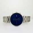thumbnail image 4 of Alfred Sung Montre à Maillons pour Homme Dual Time Argent Date Cadran Bleu, 4 of 4