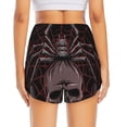 thumbnail image 4 of Goofa Spider with Skull Printed Women 2 in 1 Running Shorts,Quick Dry Athletic Workout Shorts,High Waisted Athletic Shorts with Liner Pockets-Small, 4 of 9
