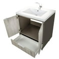 thumbnail image 5 of Cutler Kitchen and Bath London 30" Wood/Cultured Marble Bathroom Vanity in Gray, 5 of 5