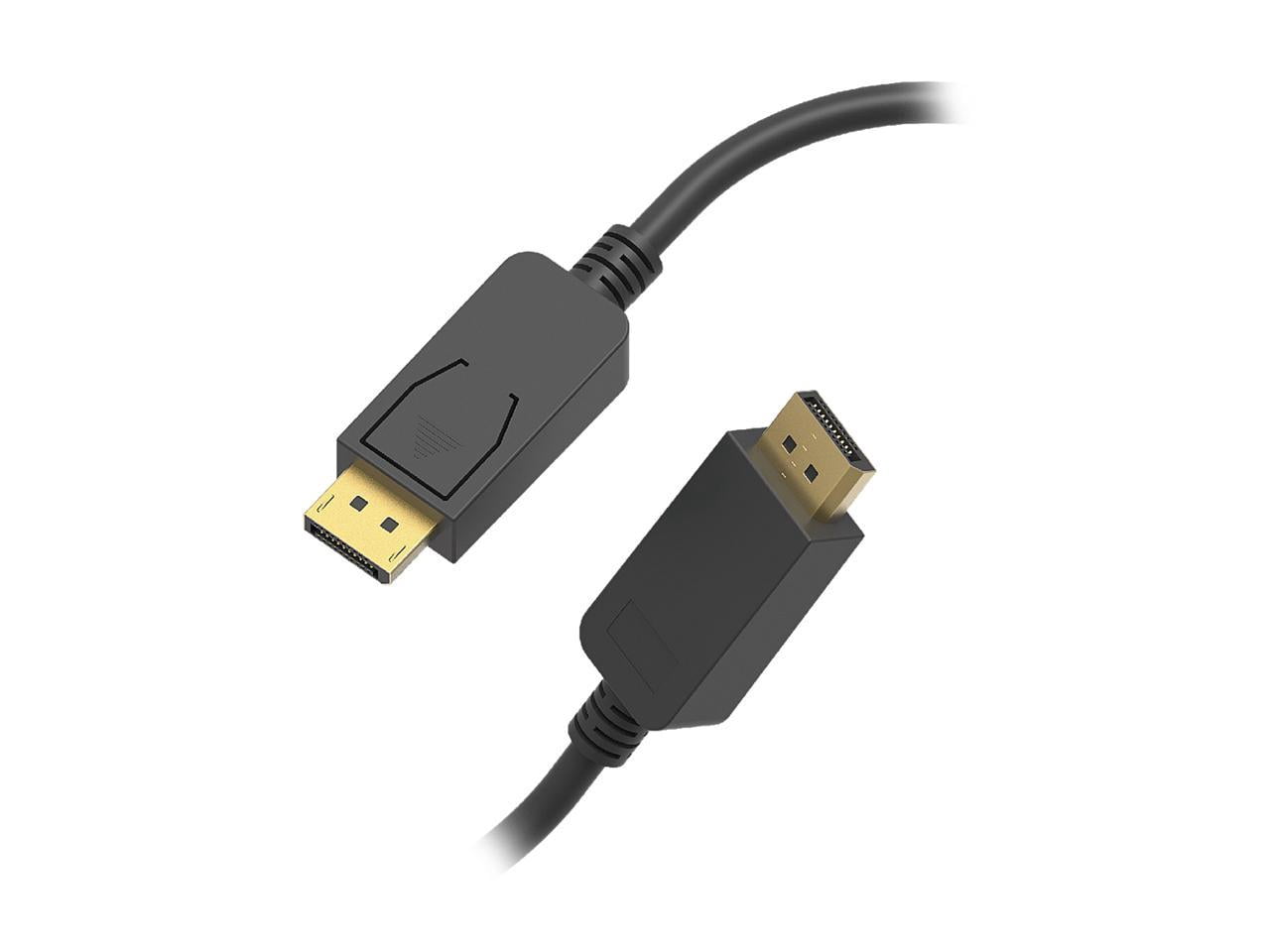 Nippon Labs 15Ft DisplayPort Male/Male Cable V1.2 4K up to 144Hz, Black DP1.2 Cable - 60DP12V-MM-15