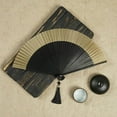 thumbnail image 6 of Elegant Paper Fans Set Handheld Folding Fan for Outdoor Party Zen Theme Decorative Accessories - Styling for Events Gatherings and Relaxation, 6 of 6