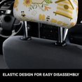 thumbnail image 4 of Kdxio Farm Bee Cute Honey Pattern Print 2 Piece Car Head Rest Covers Set Auto Front/Rear Seats Headrest Cover Universal Fit Most Cars,Sedan, SUV, 4 of 9