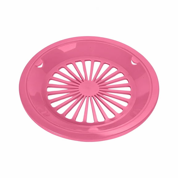 ACDANC Paper Plate Holders with Snap-in-Grooves 10.6 Inch Home Plastic Paper Plate Holders Reusable 4 Color Lightweight Supports for Picnic Party Dinner